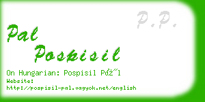 pal pospisil business card